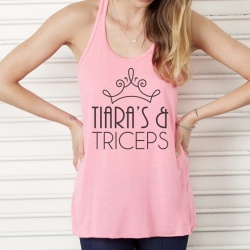 'Tiara's and Triceps' Slouch Gym Vest